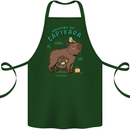 Anatomy of a Apybara Funny Cotton Apron 100% Organic Forest Green