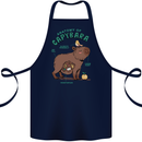Anatomy of a Apybara Funny Cotton Apron 100% Organic Navy Blue