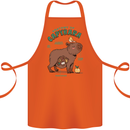 Anatomy of a Apybara Funny Cotton Apron 100% Organic Orange