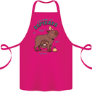Anatomy of a Apybara Funny Cotton Apron 100% Organic Pink