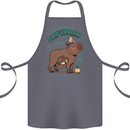 Anatomy of a Apybara Funny Cotton Apron 100% Organic Steel