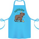 Anatomy of a Apybara Funny Cotton Apron 100% Organic Turquoise