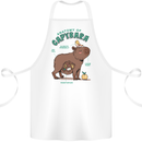 Anatomy of a Apybara Funny Cotton Apron 100% Organic White