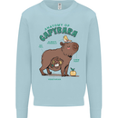 Anatomy of a Apybara Funny Kids Sweatshirt Jumper Light Blue