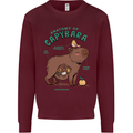 Anatomy of a Apybara Funny Kids Sweatshirt Jumper Maroon