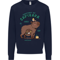 Anatomy of a Apybara Funny Kids Sweatshirt Jumper Navy Blue