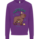 Anatomy of a Apybara Funny Kids Sweatshirt Jumper Purple