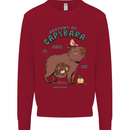 Anatomy of a Apybara Funny Kids Sweatshirt Jumper Red