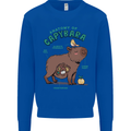 Anatomy of a Apybara Funny Kids Sweatshirt Jumper Royal Blue