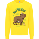 Anatomy of a Apybara Funny Kids Sweatshirt Jumper Yellow