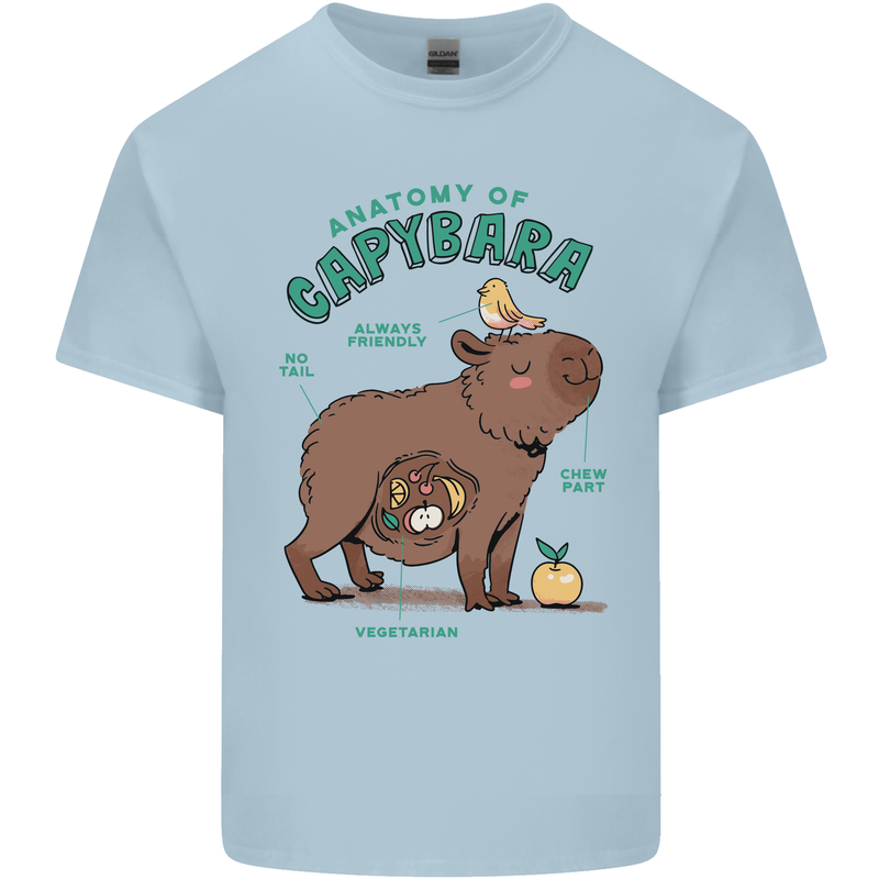 Anatomy of a Apybara Funny Kids T-Shirt Childrens Light Blue