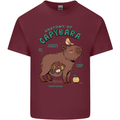 Anatomy of a Apybara Funny Mens Cotton T-Shirt Tee Top Maroon