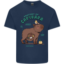 Anatomy of a Apybara Funny Mens Cotton T-Shirt Tee Top Navy Blue