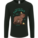 Anatomy of a Apybara Funny Mens Long Sleeve T-Shirt Black