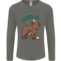 Anatomy of a Apybara Funny Mens Long Sleeve T-Shirt Charcoal