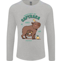 Anatomy of a Apybara Funny Mens Long Sleeve T-Shirt Sports Grey
