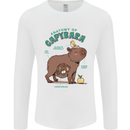 Anatomy of a Apybara Funny Mens Long Sleeve T-Shirt White