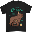 Anatomy of a Apybara Funny Mens T-Shirt 100% Cotton Black