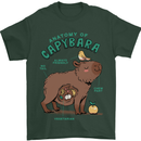 Anatomy of a Apybara Funny Mens T-Shirt 100% Cotton Forest Green