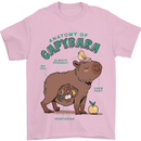 Anatomy of a Apybara Funny Mens T-Shirt 100% Cotton Light Pink