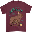 Anatomy of a Apybara Funny Mens T-Shirt 100% Cotton Maroon