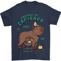 Anatomy of a Apybara Funny Mens T-Shirt 100% Cotton Navy Blue