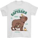 Anatomy of a Apybara Funny Mens T-Shirt 100% Cotton White