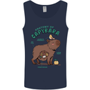 Anatomy of a Apybara Funny Mens Vest Tank Top Navy Blue