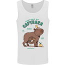 Anatomy of a Apybara Funny Mens Vest Tank Top White