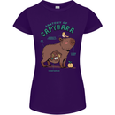 Anatomy of a Apybara Funny Womens Petite Cut T-Shirt Purple