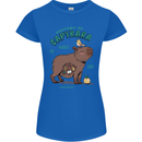 Anatomy of a Apybara Funny Womens Petite Cut T-Shirt Royal Blue