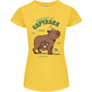 Anatomy of a Apybara Funny Womens Petite Cut T-Shirt Yellow