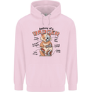 Anatomy of a Badger Funny Childrens Kids Hoodie Light Pink