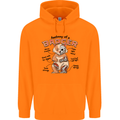 Anatomy of a Badger Funny Childrens Kids Hoodie Orange
