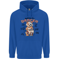 Anatomy of a Badger Funny Childrens Kids Hoodie Royal Blue