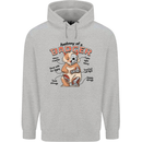 Anatomy of a Badger Funny Childrens Kids Hoodie Sports Grey