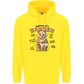 Anatomy of a Badger Funny Childrens Kids Hoodie Yellow