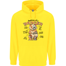 Anatomy of a Badger Funny Childrens Kids Hoodie Yellow
