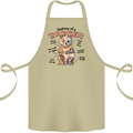 Anatomy of a Badger Funny Cotton Apron 100% Organic Khaki