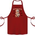 Anatomy of a Badger Funny Cotton Apron 100% Organic Maroon