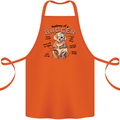 Anatomy of a Badger Funny Cotton Apron 100% Organic Orange