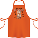 Anatomy of a Badger Funny Cotton Apron 100% Organic Orange