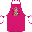 Anatomy of a Badger Funny Cotton Apron 100% Organic Pink