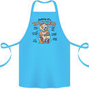Anatomy of a Badger Funny Cotton Apron 100% Organic Turquoise