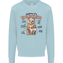 Anatomy of a Badger Funny Kids Sweatshirt Jumper Light Blue