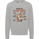 Anatomy of a Badger Funny Kids Sweatshirt Jumper Sports Grey