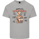 Anatomy of a Badger Funny Kids T-Shirt Childrens Sports Grey