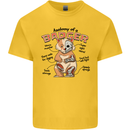 Anatomy of a Badger Funny Kids T-Shirt Childrens Yellow