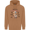 Anatomy of a Badger Funny Mens 80% Cotton Hoodie Caramel Latte