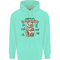 Anatomy of a Badger Funny Mens 80% Cotton Hoodie Peppermint